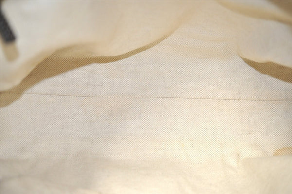 Authentic GUCCI Lovely Heart Tote Hand Bag GG Canvas Leather 257069 Brown 9962I