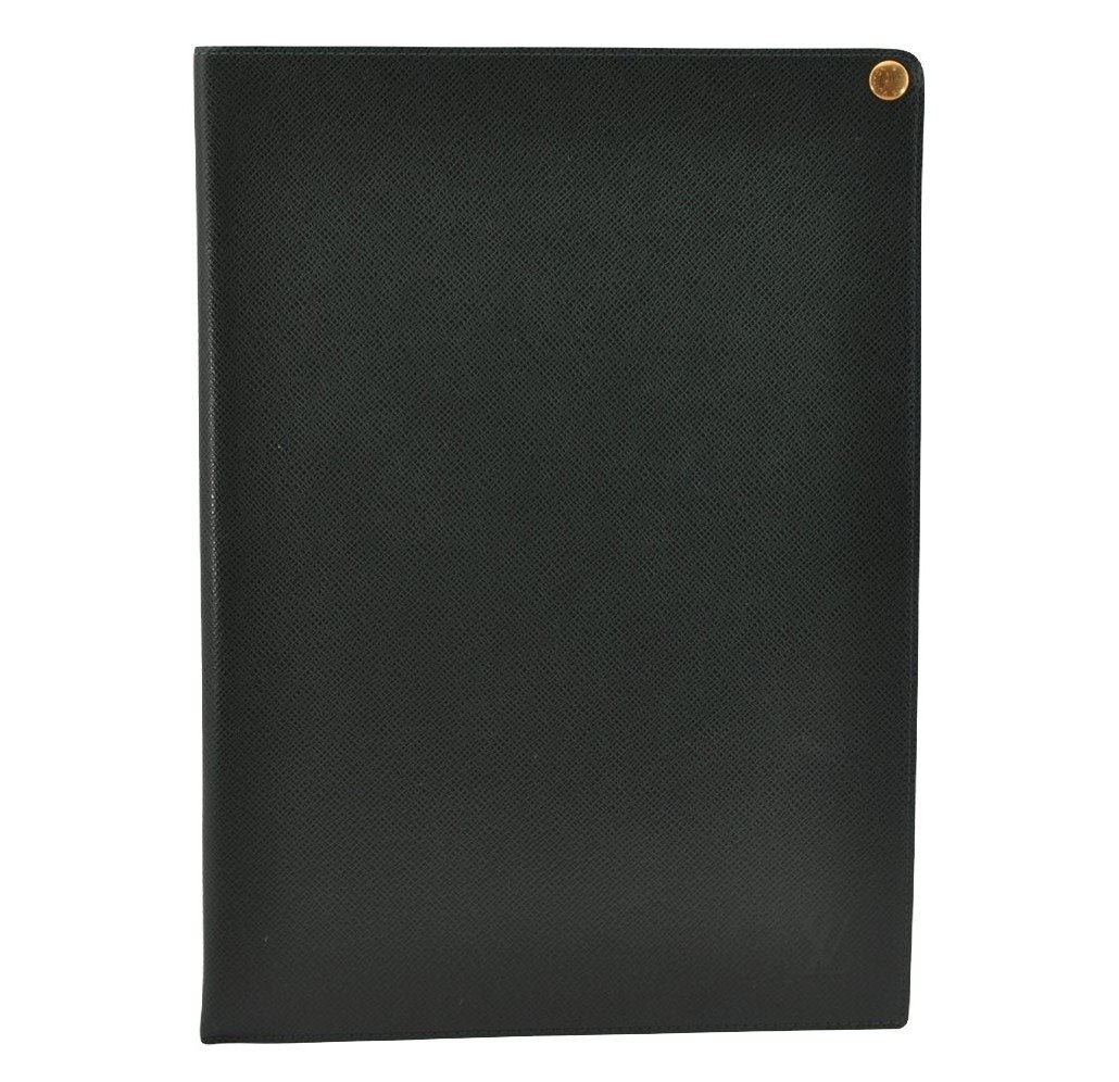 Auth Louis Vuitton Taiga Japan 15th Anniversary Documents Case Green LV 9963I