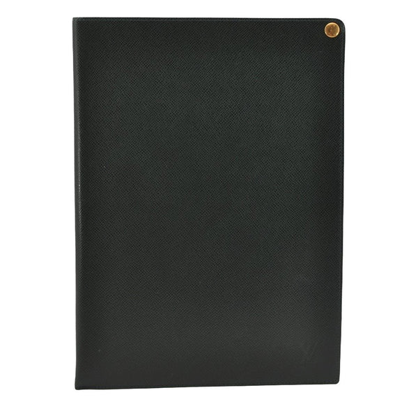 Auth Louis Vuitton Taiga Japan 15th Anniversary Documents Case Green LV 9963I