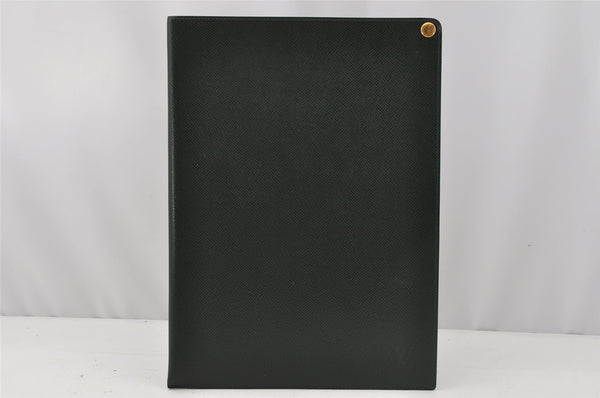 Auth Louis Vuitton Taiga Japan 15th Anniversary Documents Case Green LV 9963I