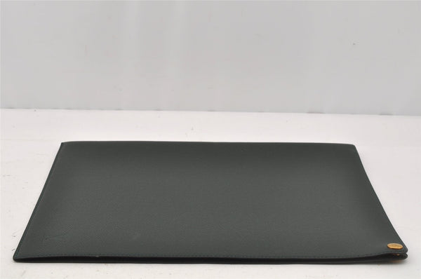 Auth Louis Vuitton Taiga Japan 15th Anniversary Documents Case Green LV 9963I