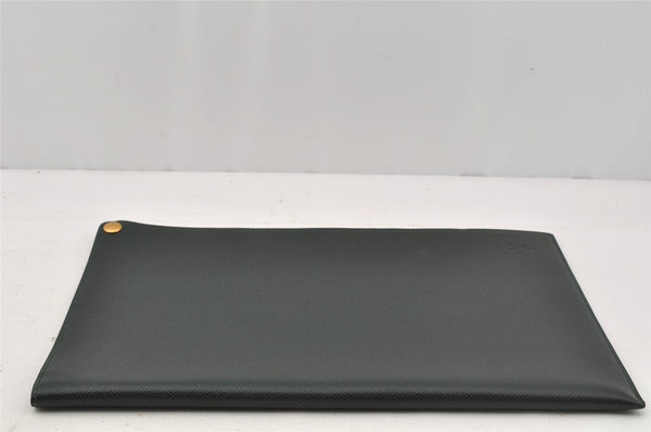 Auth Louis Vuitton Taiga Japan 15th Anniversary Documents Case Green LV 9963I