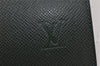 Auth Louis Vuitton Taiga Japan 15th Anniversary Documents Case Green LV 9963I