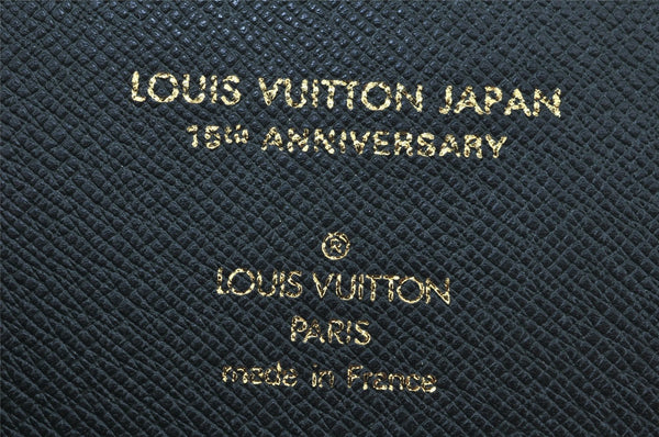 Auth Louis Vuitton Taiga Japan 15th Anniversary Documents Case Green LV 9963I