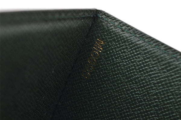Auth Louis Vuitton Taiga Japan 15th Anniversary Documents Case Green LV 9963I