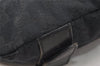Authentic GUCCI Waist Body Bag Purse GG Canvas Leather 145851 Black 9965I