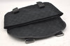 Authentic GUCCI Waist Body Bag Purse GG Canvas Leather 145851 Black 9965I