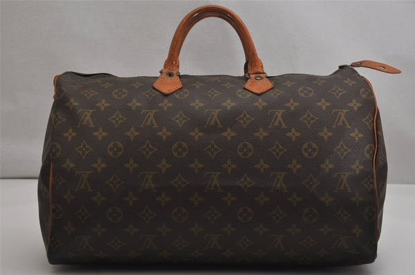 Authentic Louis Vuitton Monogram Speedy 40 Hand Boston Bag M41522 LV 9966J