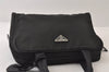 Authentic PRADA Vintage Nylon Tessuto Leather Tote Hand Bag Purse Black 9967I