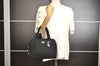 Authentic PRADA Vintage Nylon Tessuto Leather Tote Hand Bag Purse Black 9967I