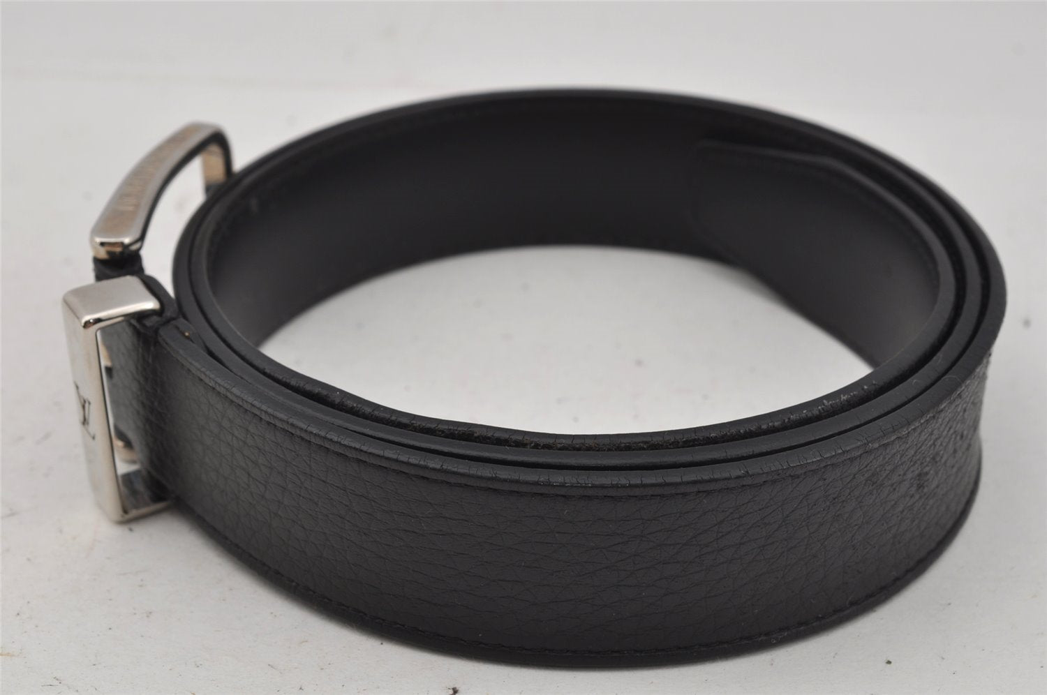 Auth Louis Vuitton Leather Belt Ceinture Pont Neuf 100cm 39.4