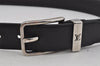 Auth Louis Vuitton Leather Belt Ceinture Pont Neuf 100cm 39.4" M6065 Black 9968I