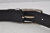 Auth Louis Vuitton Leather Belt Ceinture Pont Neuf 100cm 39.4" M6065 Black 9968I