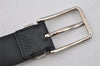 Auth Louis Vuitton Leather Belt Ceinture Pont Neuf 100cm 39.4" M6065 Black 9968I