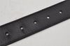 Auth Louis Vuitton Leather Belt Ceinture Pont Neuf 100cm 39.4" M6065 Black 9968I