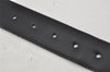 Auth Louis Vuitton Leather Belt Ceinture Pont Neuf 100cm 39.4" M6065 Black 9968I