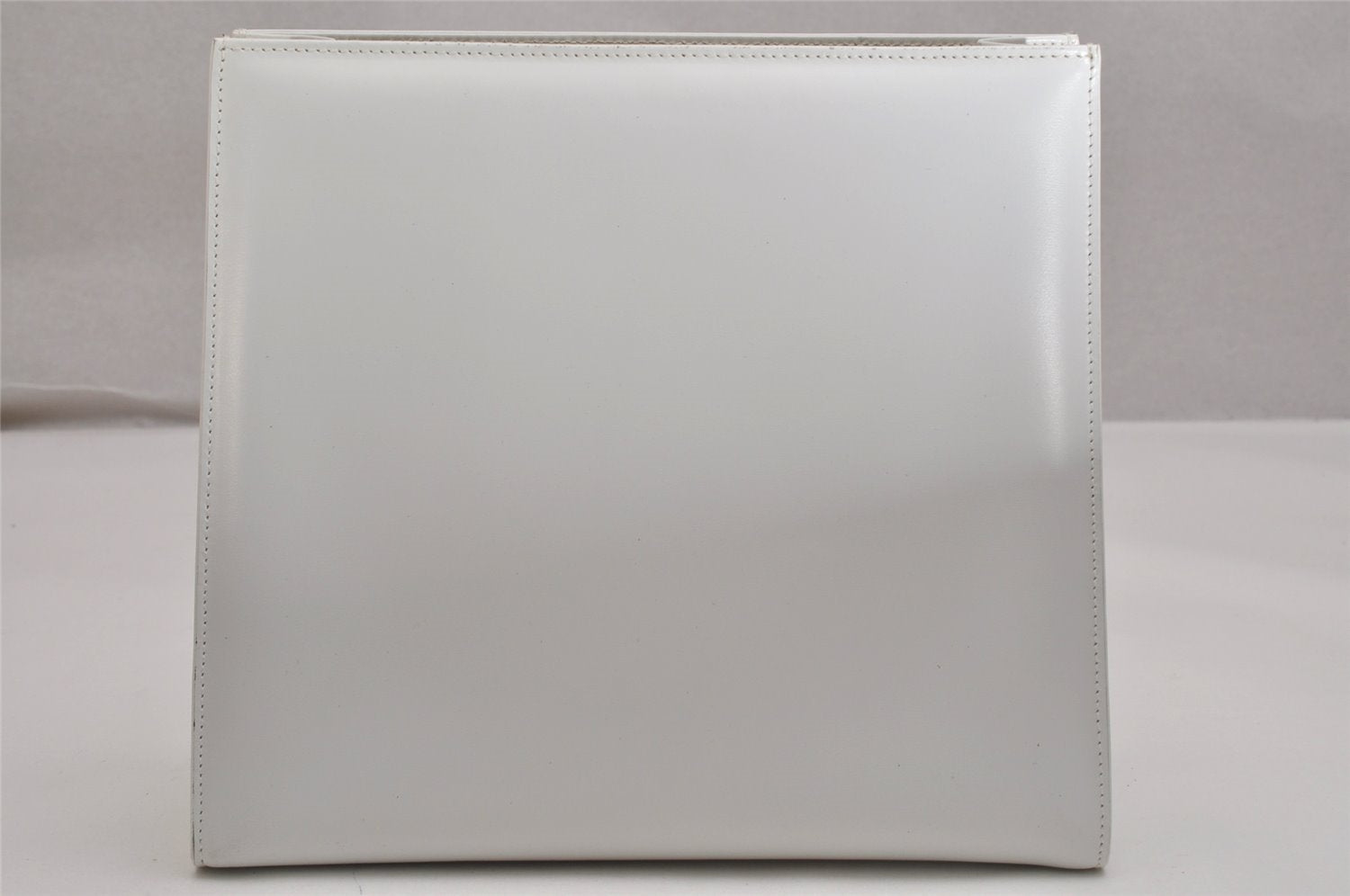 Authentic GUCCI Vintage 2in1 Tote Hand Bag Vinyl Leather Clear White Junk 9968J