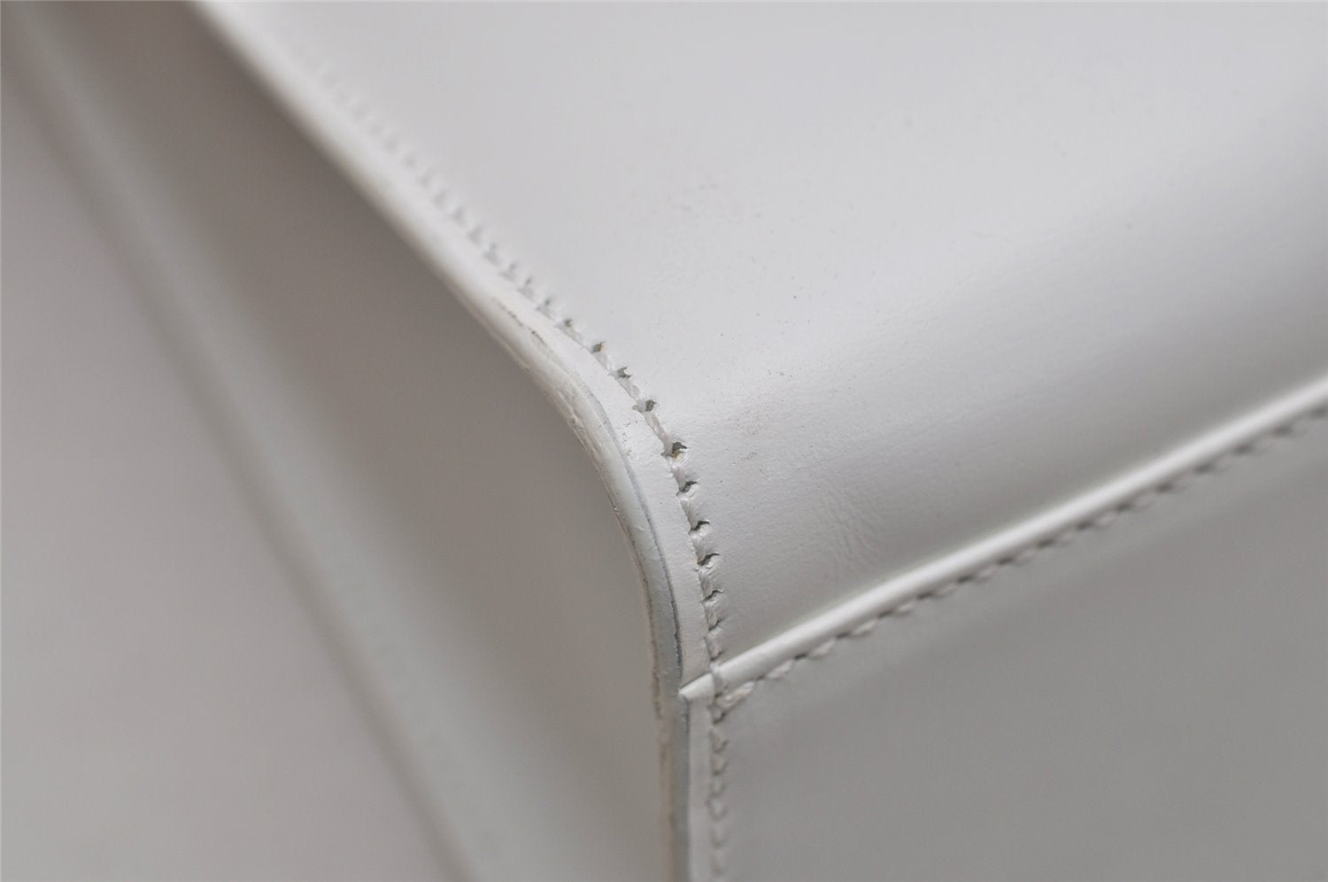 Authentic GUCCI Vintage 2in1 Tote Hand Bag Vinyl Leather Clear White Junk 9968J