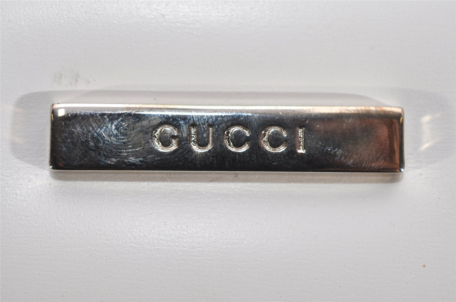 Authentic GUCCI Vintage 2in1 Tote Hand Bag Vinyl Leather Clear White Junk 9968J