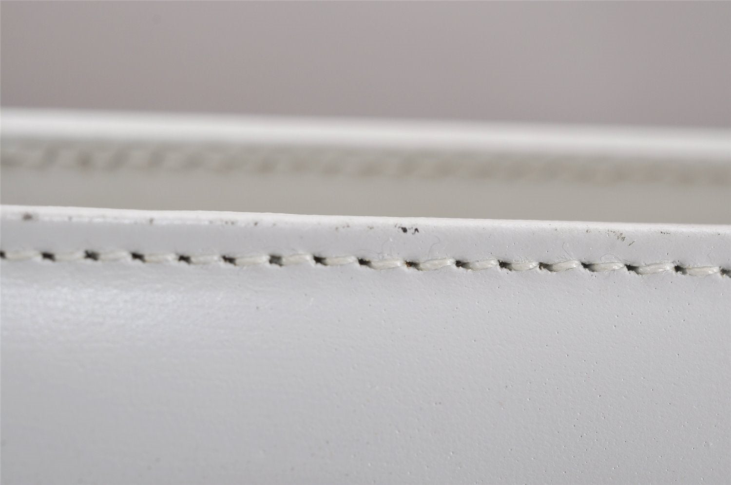 Authentic GUCCI Vintage 2in1 Tote Hand Bag Vinyl Leather Clear White Junk 9968J