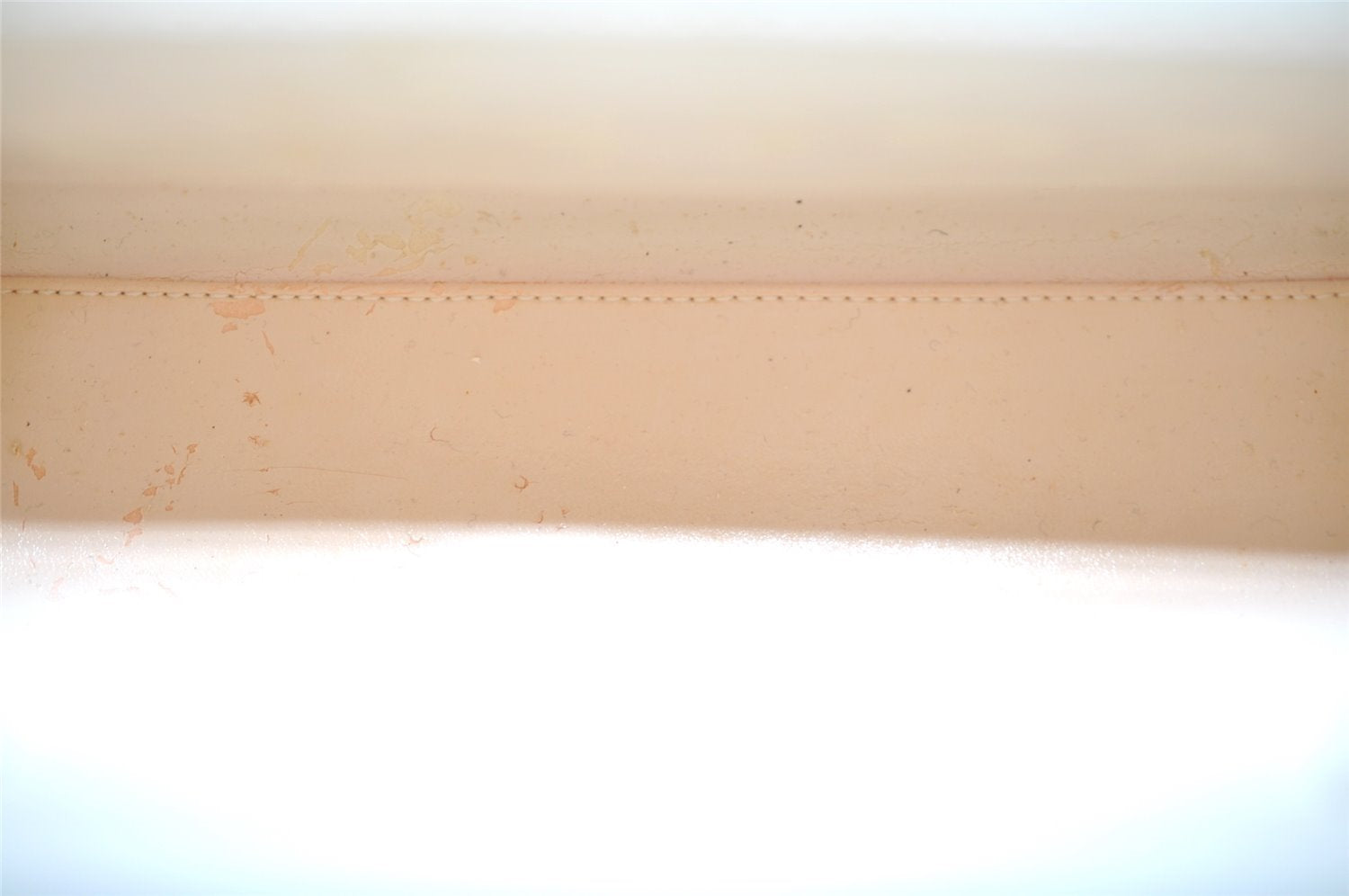 Authentic GUCCI Vintage 2in1 Tote Hand Bag Vinyl Leather Clear White Junk 9968J