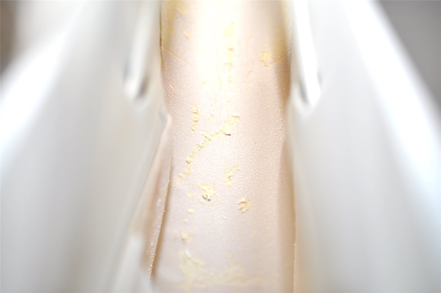 Authentic GUCCI Vintage 2in1 Tote Hand Bag Vinyl Leather Clear White Junk 9968J