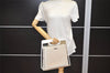 Authentic GUCCI Vintage 2in1 Tote Hand Bag Vinyl Leather Clear White Junk 9968J