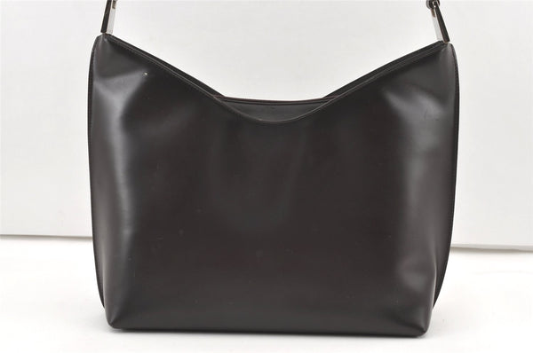 Authentic GUCCI Vintage Shoulder Hand Bag Purse Leather 0013017 Brown 9969J