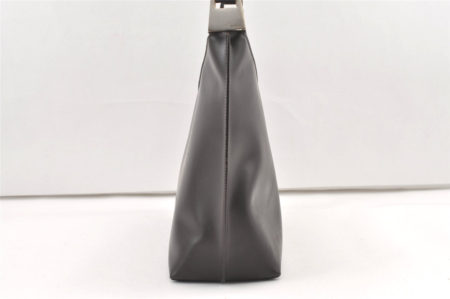 Authentic GUCCI Vintage Shoulder Hand Bag Purse Leather 0013017 Brown 9969J