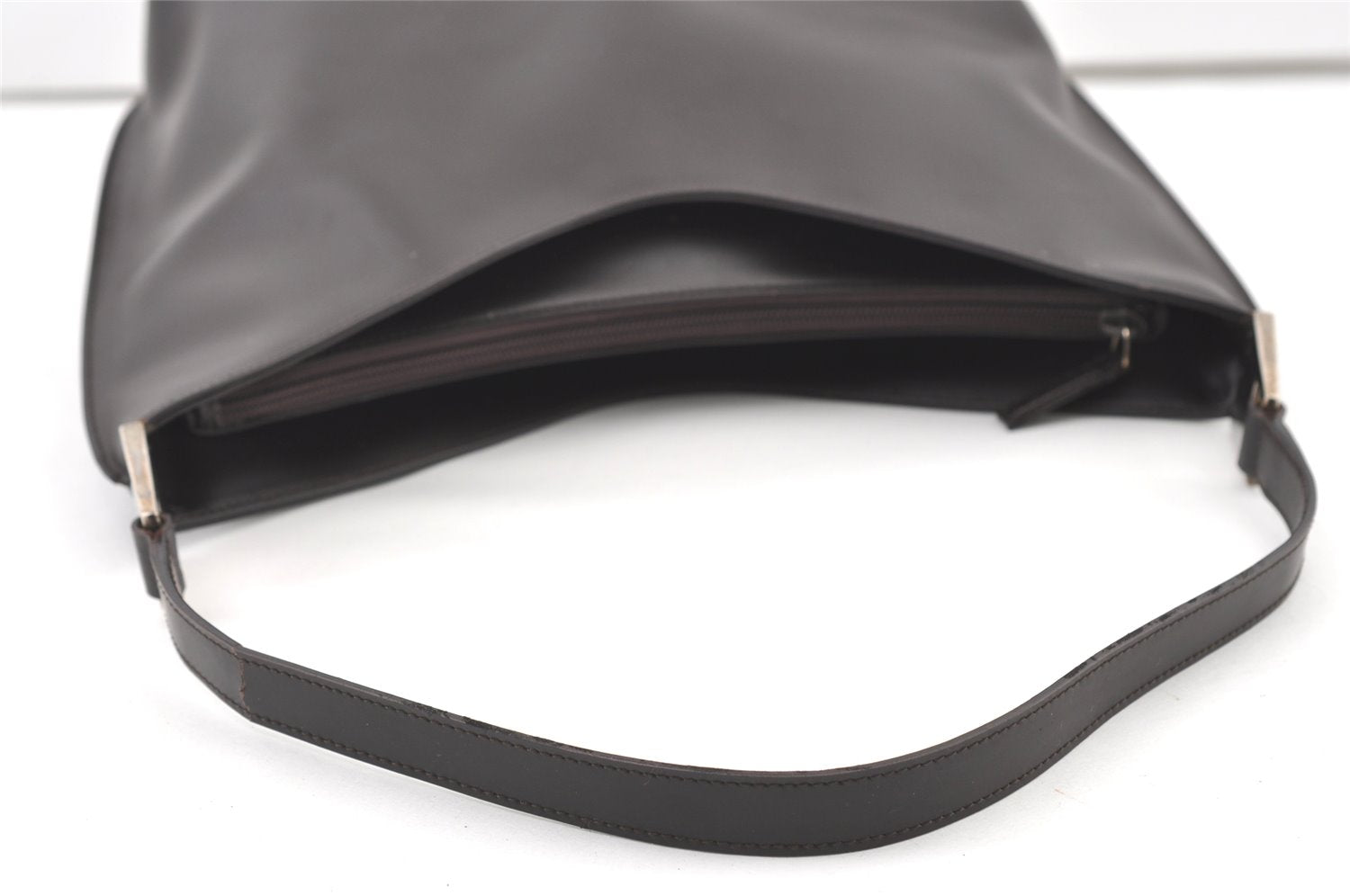 Authentic GUCCI Vintage Shoulder Hand Bag Purse Leather 0013017 Brown 9969J