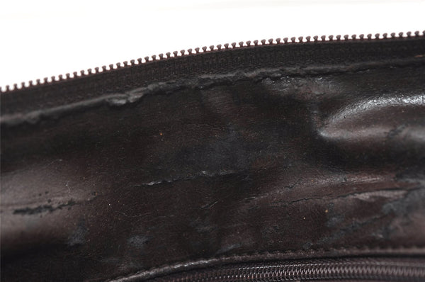 Authentic GUCCI Vintage Shoulder Hand Bag Purse Leather 0013017 Brown 9969J