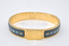 Authentic HERMES Clic Clac Email PM Bangle Bracelet Accessory Gold Box 9970I