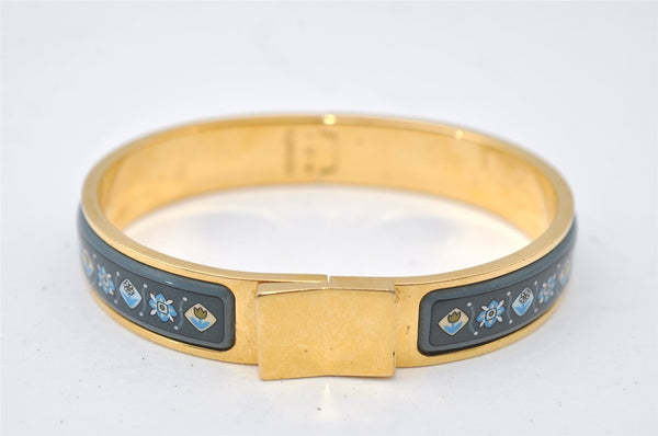 Authentic HERMES Clic Clac Email PM Bangle Bracelet Accessory Gold Box 9970I