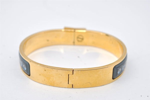 Authentic HERMES Clic Clac Email PM Bangle Bracelet Accessory Gold Box 9970I