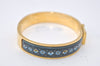 Authentic HERMES Clic Clac Email PM Bangle Bracelet Accessory Gold Box 9970I
