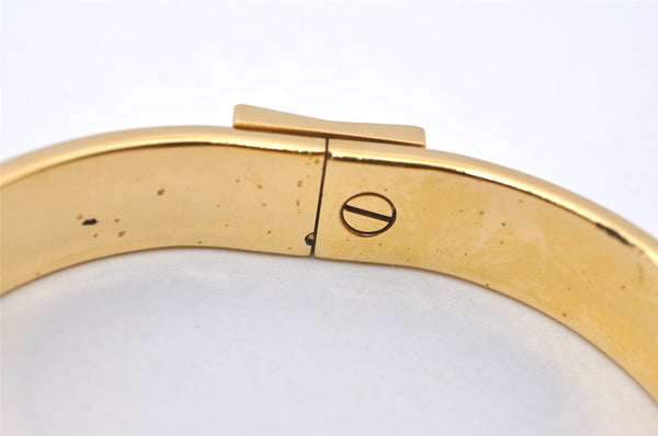 Authentic HERMES Clic Clac Email PM Bangle Bracelet Accessory Gold Box 9970I