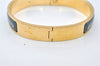 Authentic HERMES Clic Clac Email PM Bangle Bracelet Accessory Gold Box 9970I