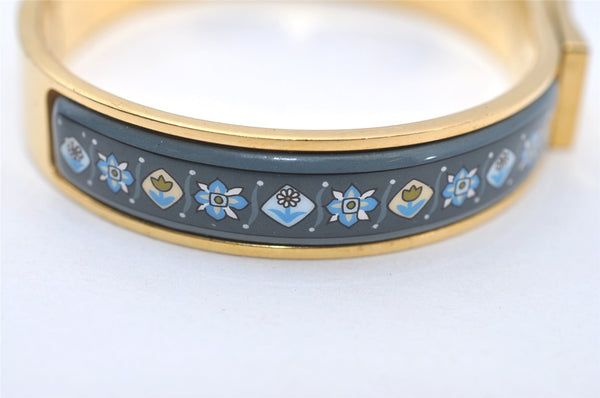 Authentic HERMES Clic Clac Email PM Bangle Bracelet Accessory Gold Box 9970I