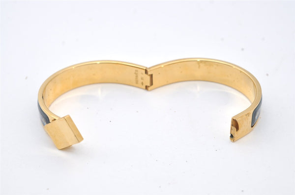 Authentic HERMES Clic Clac Email PM Bangle Bracelet Accessory Gold Box 9970I