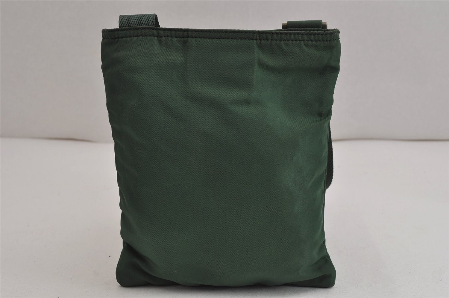 Authentic PRADA Vintage Nylon Tessuto Shoulder Cross Body Bag Purse Green 9970J