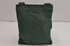 Authentic PRADA Vintage Nylon Tessuto Shoulder Cross Body Bag Purse Green 9970J