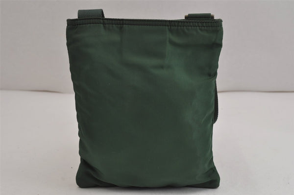 Authentic PRADA Vintage Nylon Tessuto Shoulder Cross Body Bag Purse Green 9970J