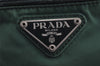 Authentic PRADA Vintage Nylon Tessuto Shoulder Cross Body Bag Purse Green 9970J