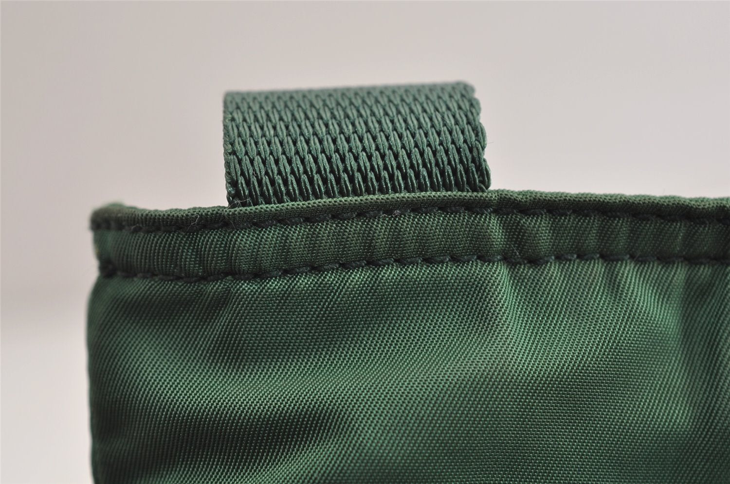 Authentic PRADA Vintage Nylon Tessuto Shoulder Cross Body Bag Purse Green 9970J