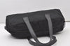 Authentic CHANEL New Travel Line Shoulder Hand Bag Nylon Leather Black 9971I