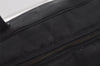 Authentic CHANEL New Travel Line Shoulder Hand Bag Nylon Leather Black 9971I