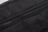 Authentic CHANEL New Travel Line Shoulder Hand Bag Nylon Leather Black 9971I