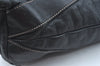 Authentic GUCCI Vintage Travel Tote Bag Leather 211126 Black 9972H