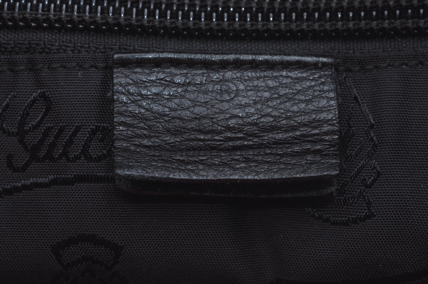 Authentic GUCCI Vintage Travel Tote Bag Leather 211126 Black 9972H