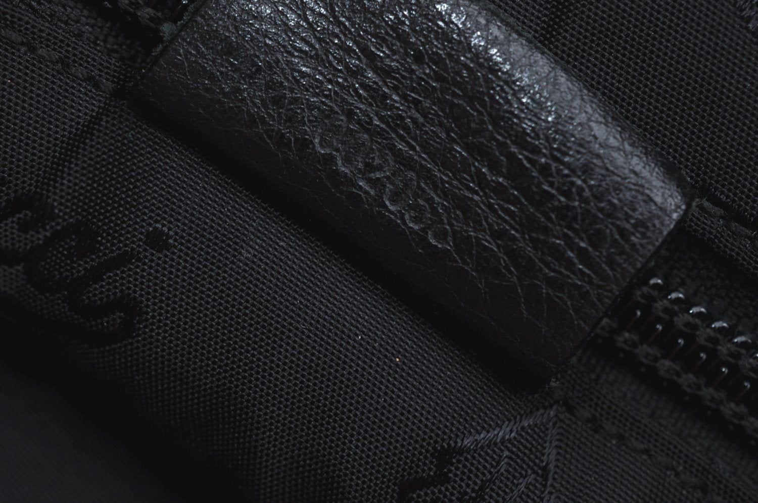 Authentic GUCCI Vintage Travel Tote Bag Leather 211126 Black 9972H